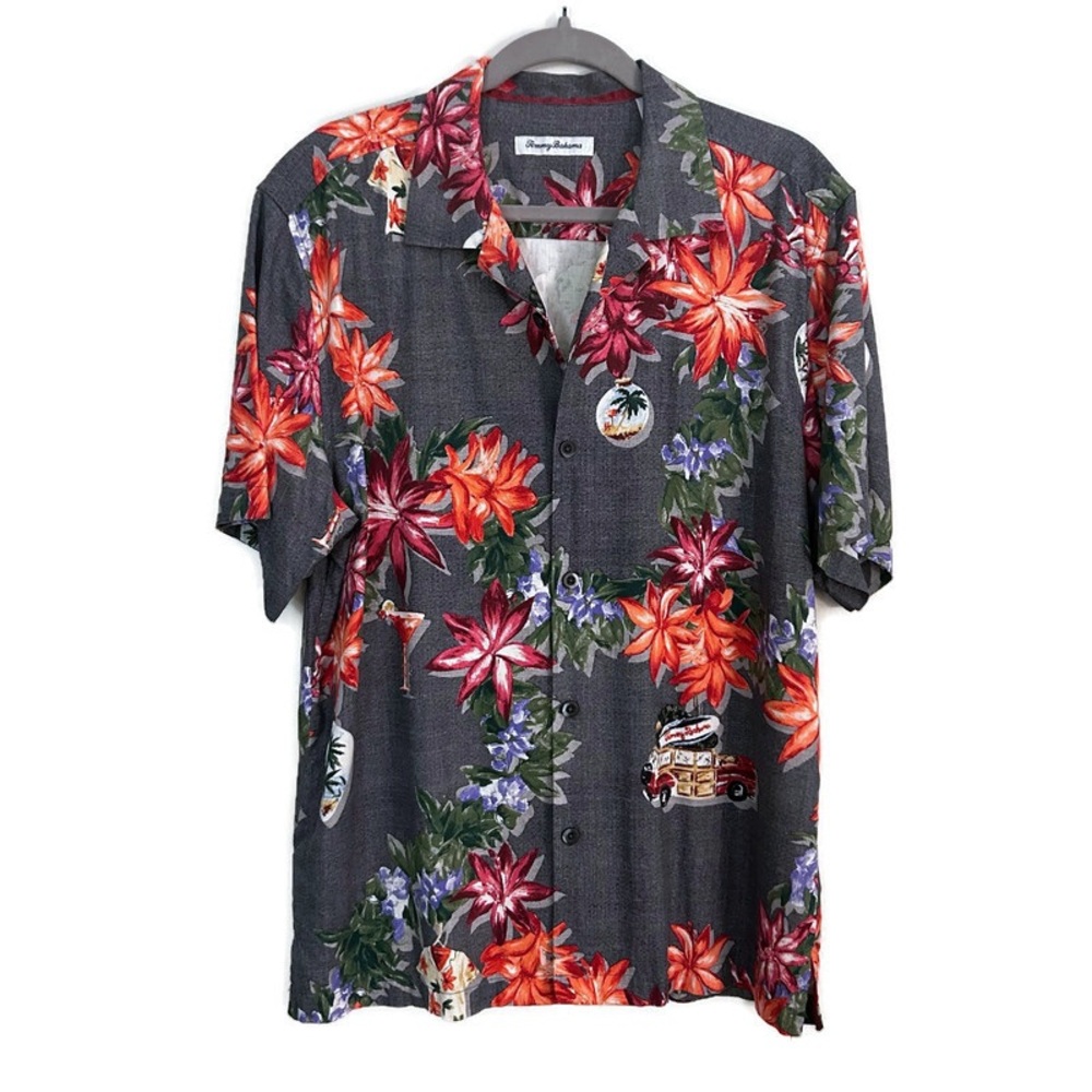 Tommy Bahama Silk Hawaiian Holiday Shirt
